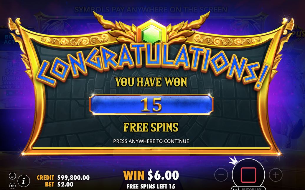 Free Spins med särskilda rullar och TOTAL MULTIPLIER