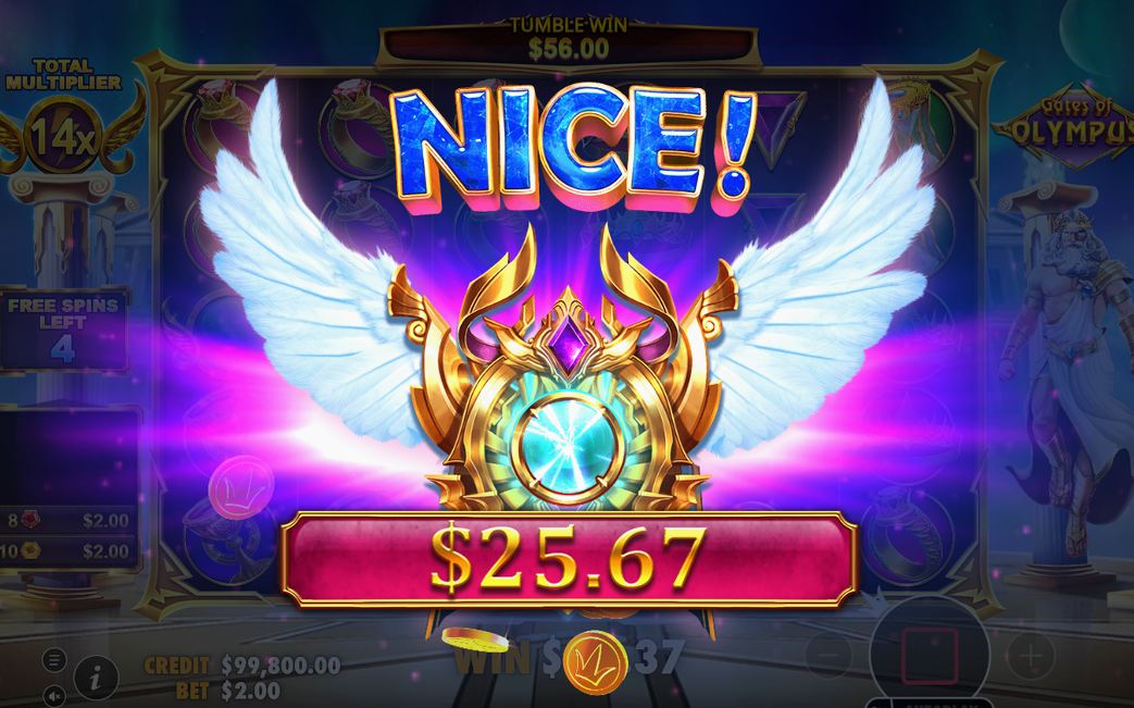 Free Spins efter att Scatter-symbolerna landat